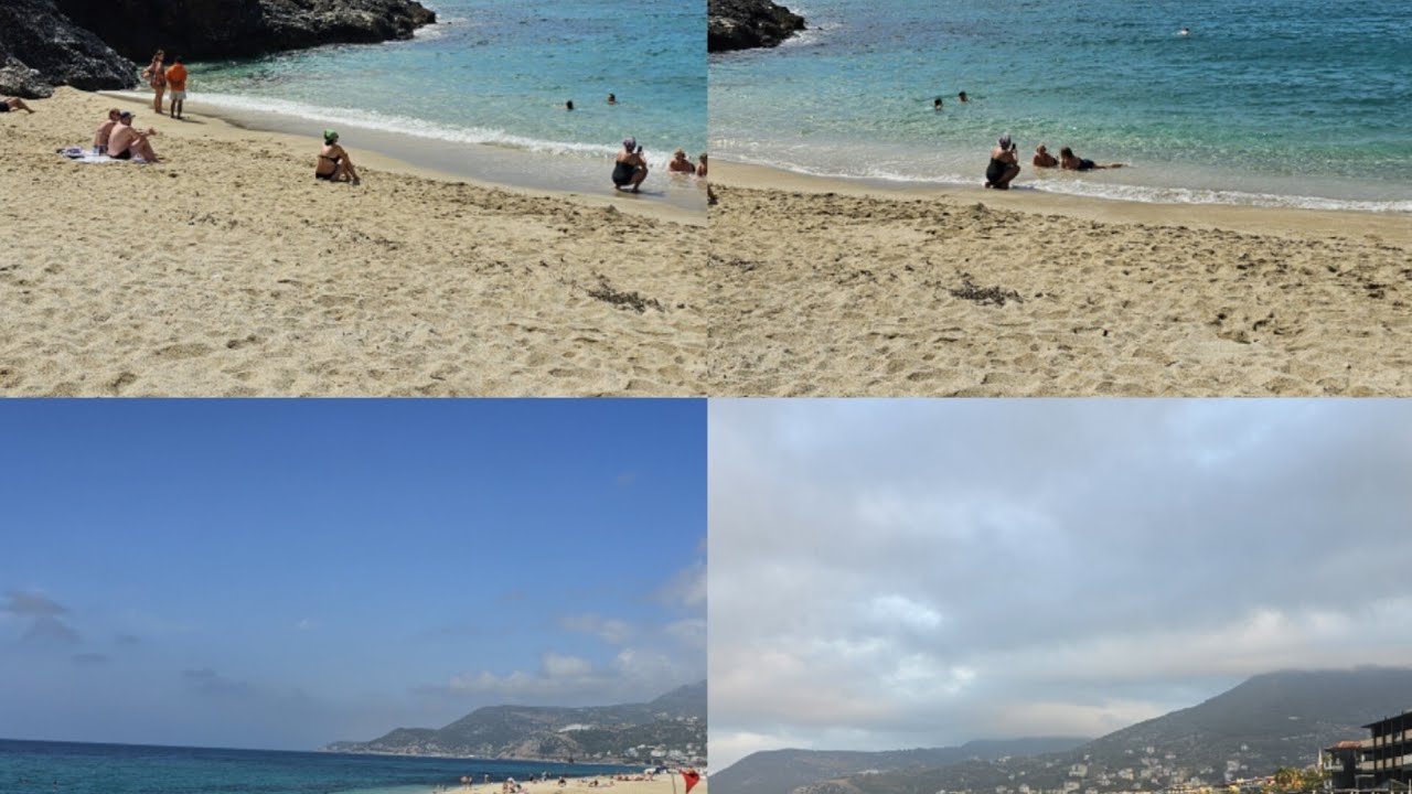 ALANYA Kleopatra Strand 4k  Turkey kleopatra beach