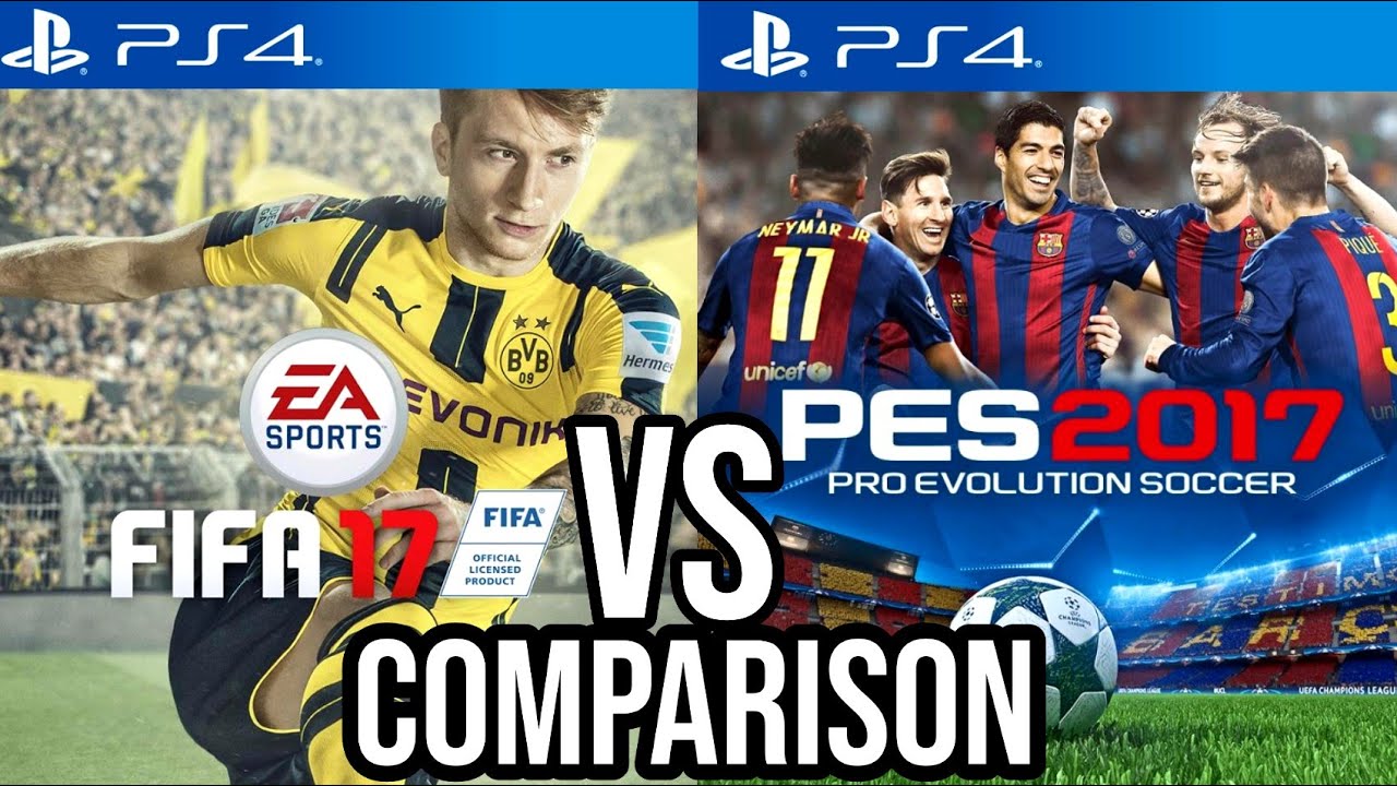 FIFA 17 Vs PES 2017 PS4