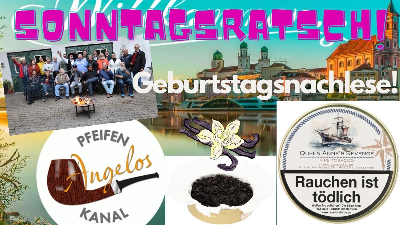 Geburtstagsnachlese 🥳🎁 / 🍂Tabakreview🍂 / Tabak Benden / Queen Anne‘s Revenge 🏴‍☠️🍨 #pfeifentabak