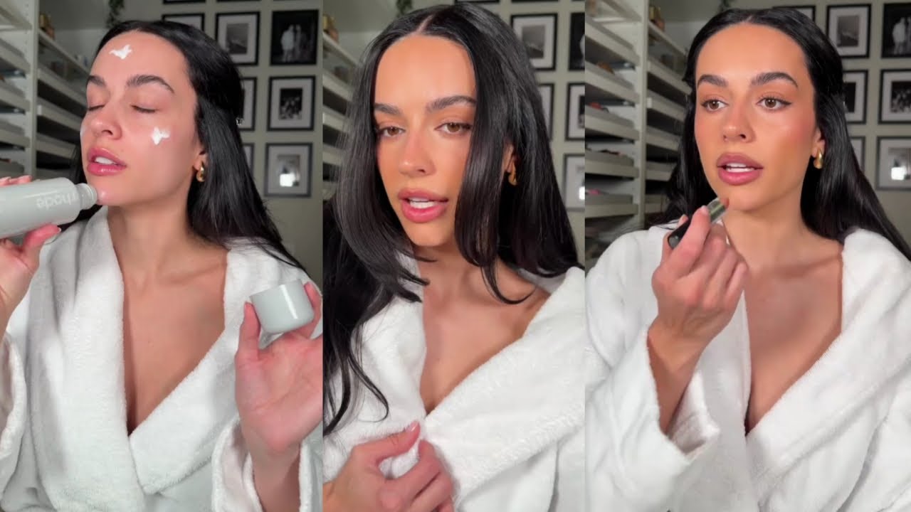 DATE NIGHT MAKEUP ROUTINE 💋 Natural Glowy Skin & Sultry Eyes | Winter Dry Skin Glam