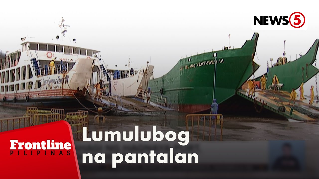 Bahagi ng Hagnaya Port, lumulubog na sa dagat | Frontline Pilipinas