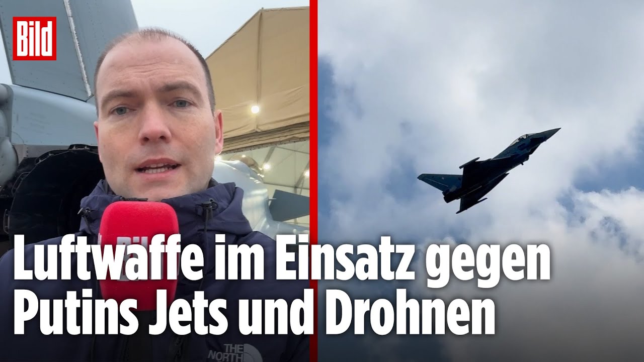 Deutsche Eurofighter sch&uuml;tzen NATO-Luftraum Polens und Rum&auml;niens | BILD-Lagezentrum VOR ORT