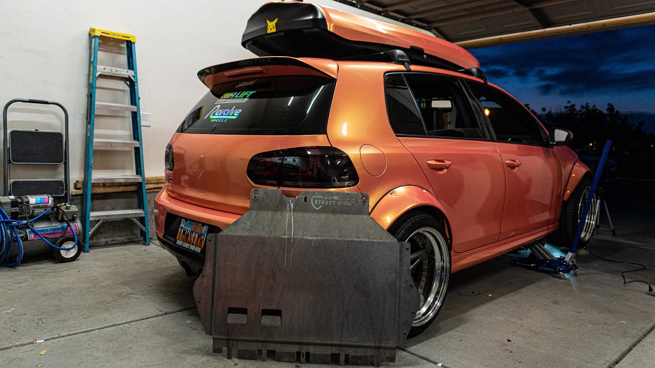 LOWERED MK6 NEED THIS! Street Shield Skid Plate | MK6 Volkswagen Golf R BUILD