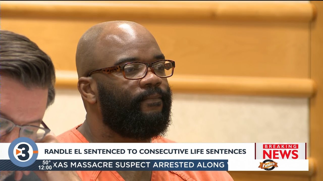 Randle El sentenced to consecutive life sentences; eligible to apply for release after 60 years