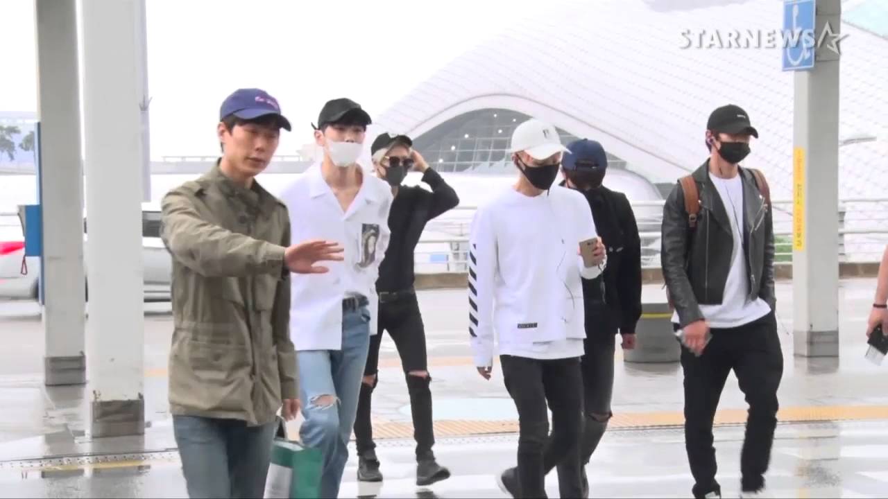 ★샤이니 블랙 앤 화이트로 남다른 공항패션, 상해 출국 현장★