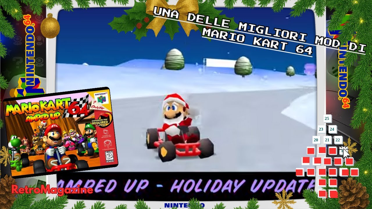 Calendario dell'Avvento 2025 - Mario Kart 64 Amped Up Christmas Edition
