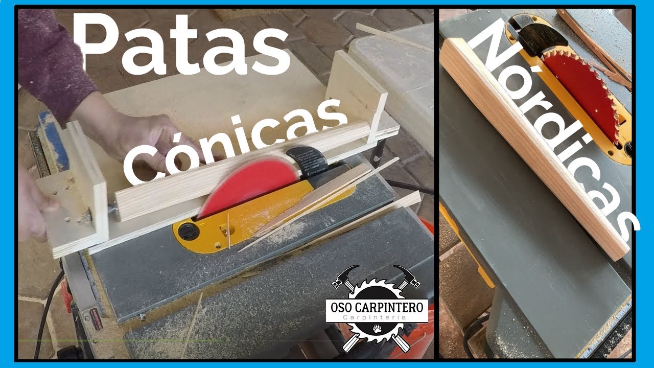 Cómo hacer patas cónicas o nórdicas | how to do wood conic legs
