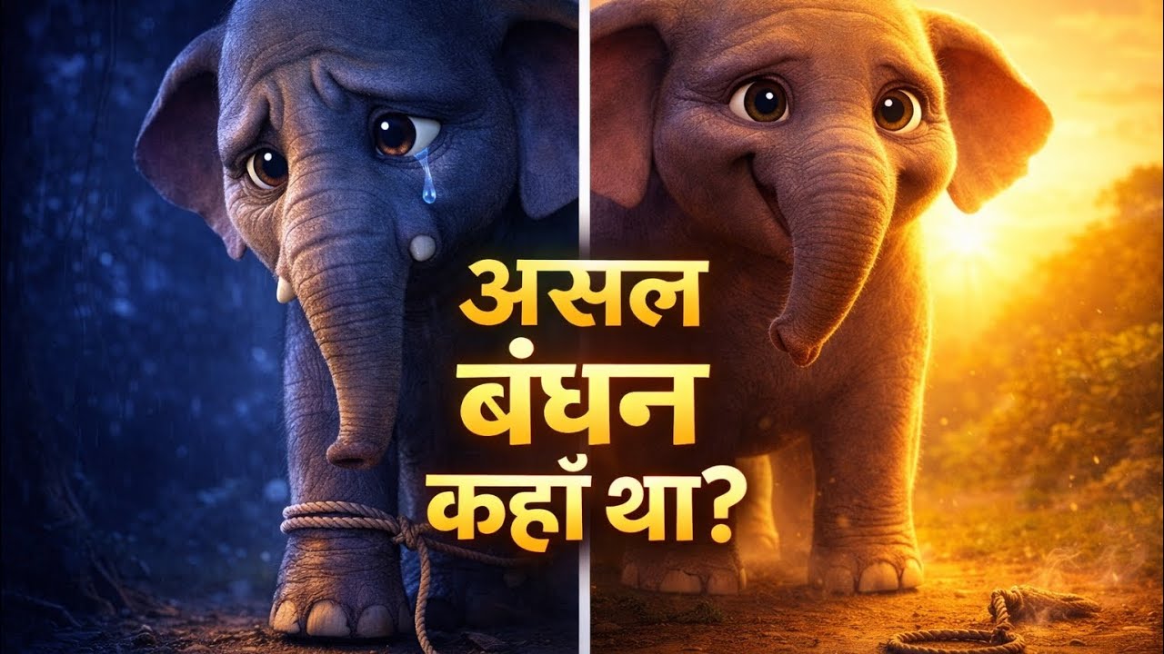 डर की ज़ंजीर 🐘 | Powerful Moral Story for Kids | हिंदी कहानी | Stories Boundless 