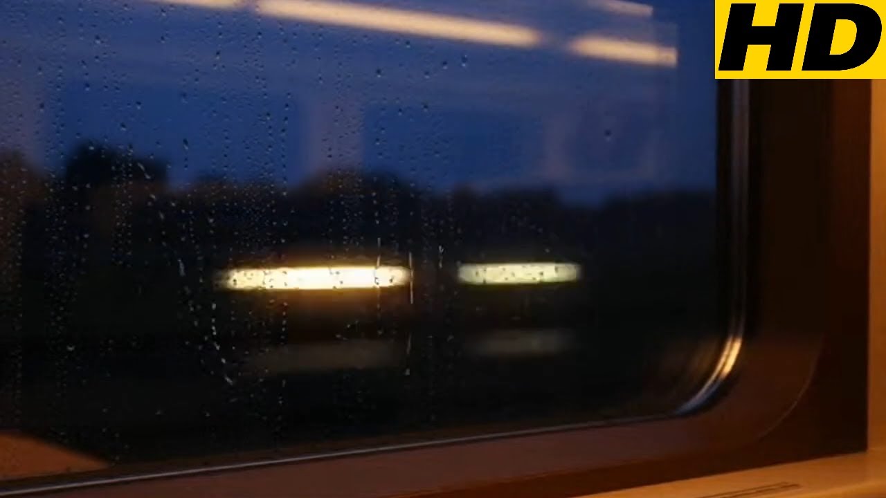 3 Hours Night Train Sounds with Gentle Rain for Deep Sleep, Relaxation & Study (No Music)