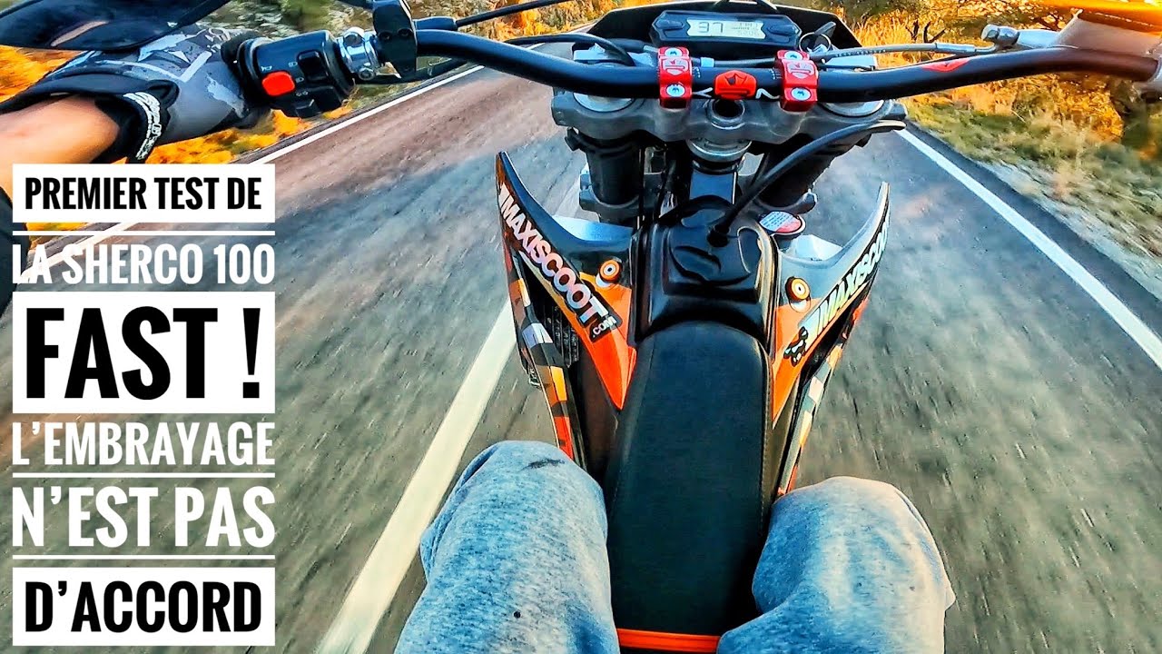 1er Test de la Sherco 100cc 2Fast ! L'embrayage en a Marre 😆 (14x48 ⚙️)