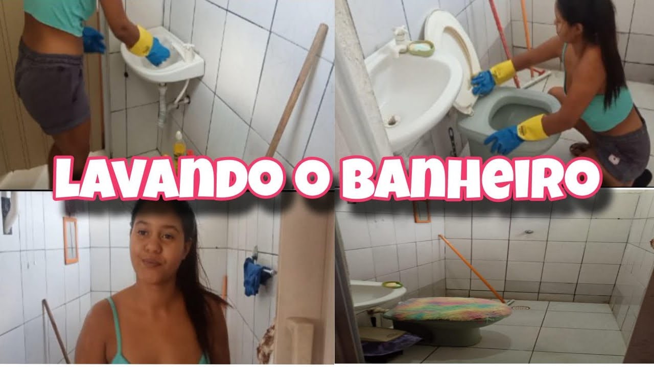 Lavando o banheiro: A paz de ver tudo plim! ✨✨🤩