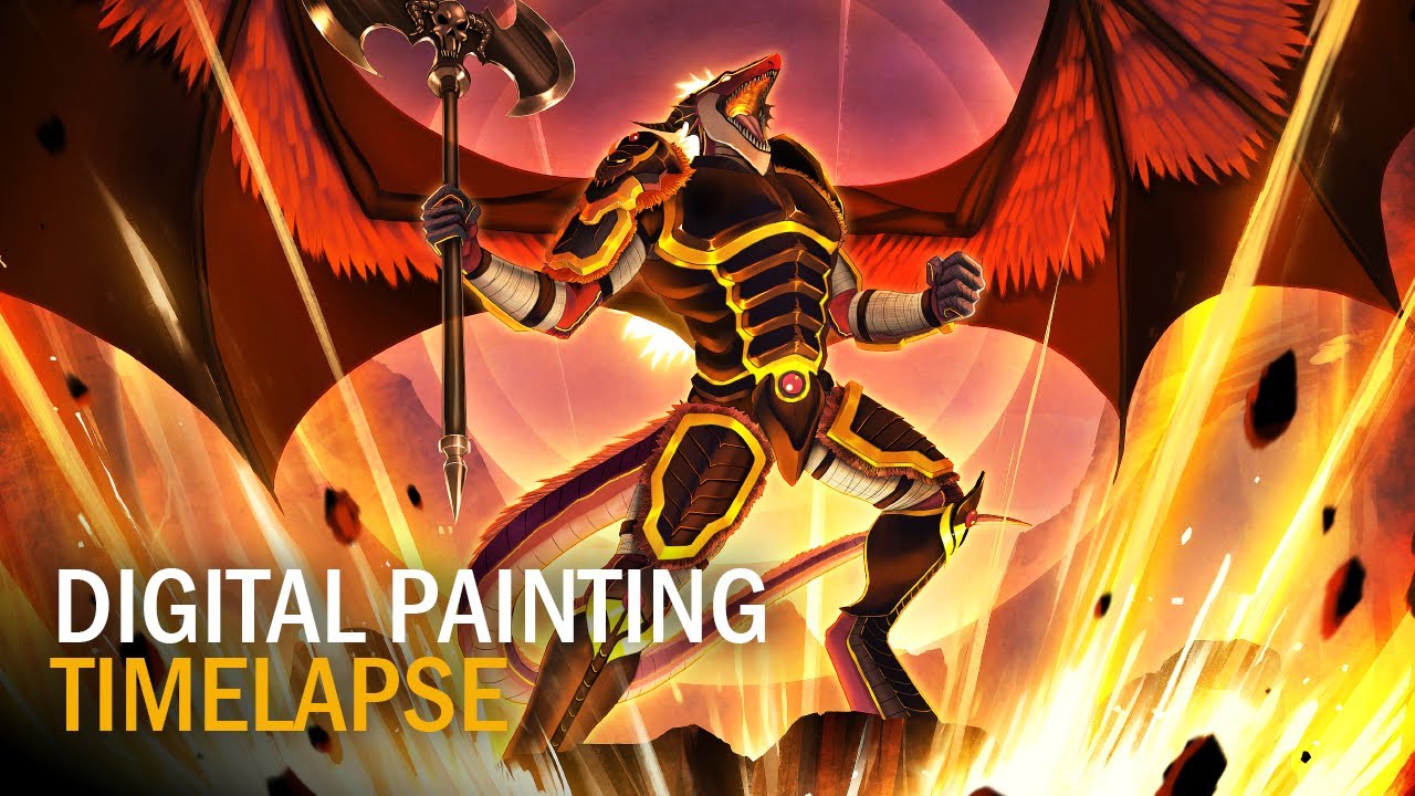 Volcanic Rage | Digital Painting Timelapse