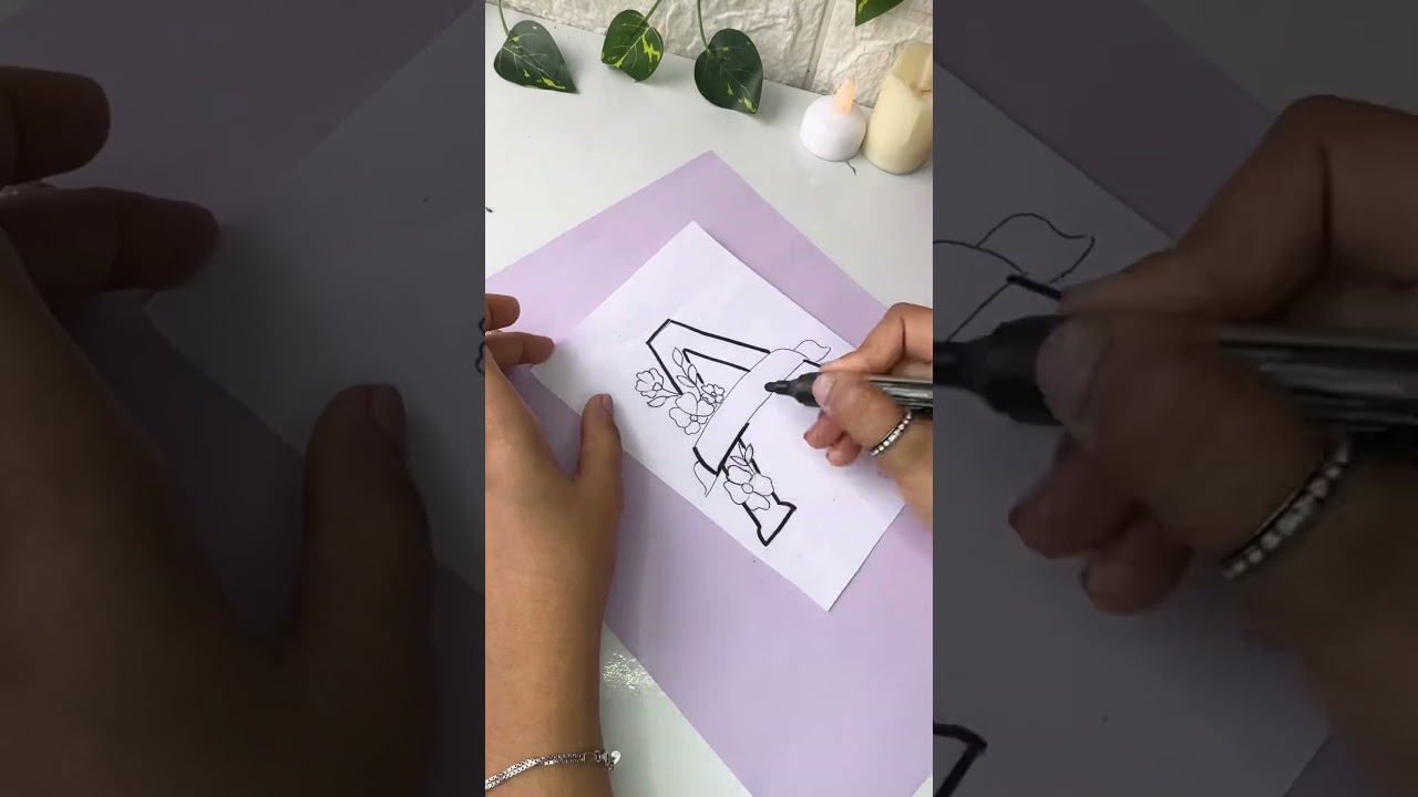 I Made Custom Alphabet Name Art#shortsfeed #art #alphabet