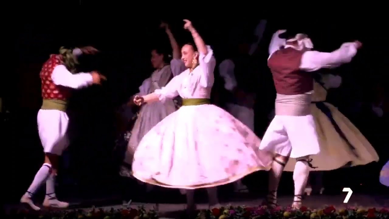Grup de danses La Senyera, en el Festival Zaranda, en Murcia.