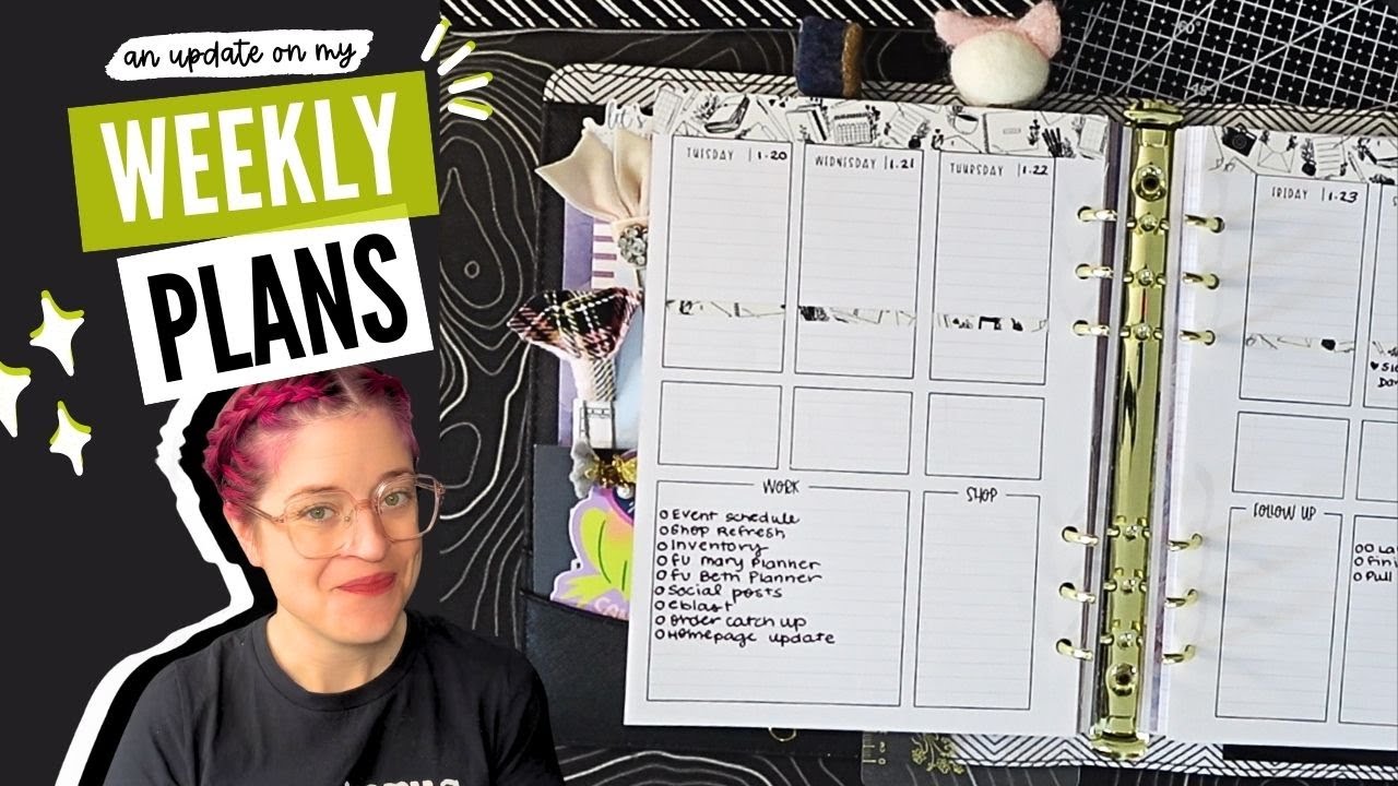 Plan with Me: LPA reviews last week and preps her A5 Weekly planner