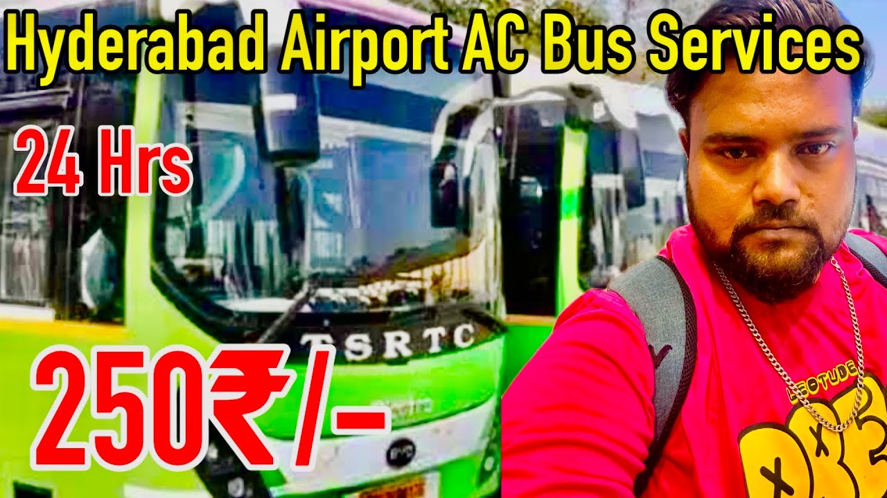 Hyderabad Airport Government AC Bus Services || Ameerpet| Hitech City|KPHB| #bus #hyderabad #airport
