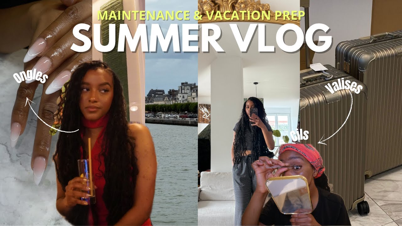 PREPAREZ-VOUS AVEC MOI POUR LES VACANCES : COIFFURES, CILS, BAGAGES,ONGLES,HAUL