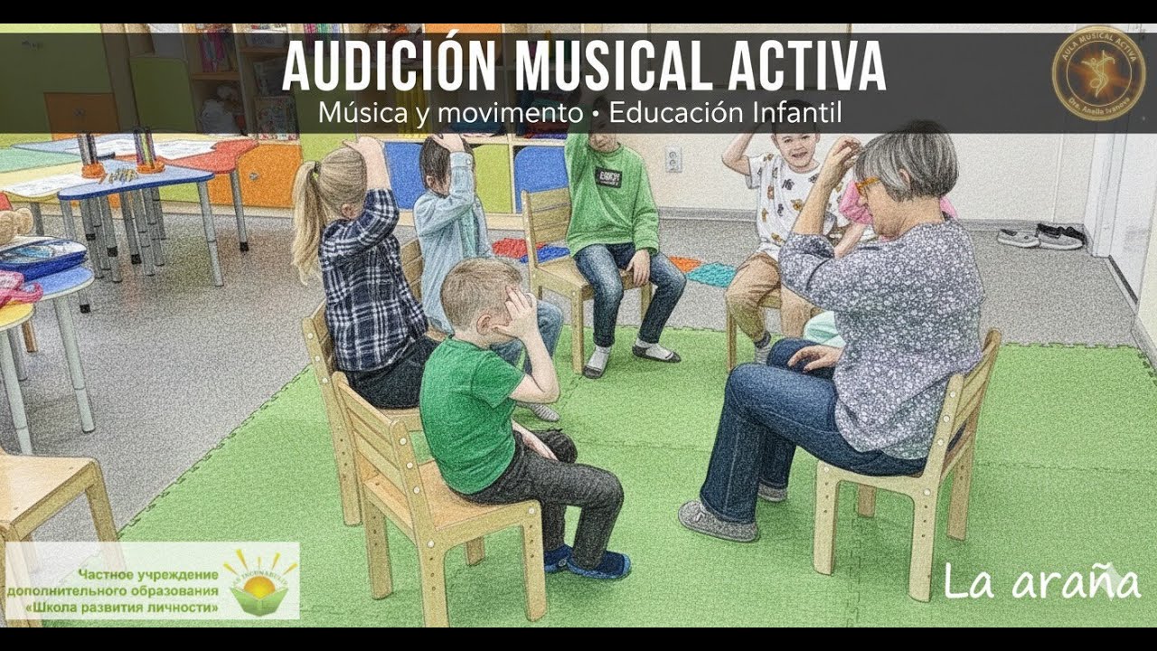 Audición musical activa. Música y movimiento en Educación Infantil. La araña