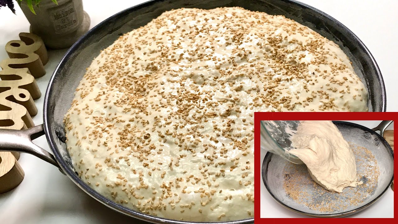 J’ai préparé ce Pain à la Poêle sans mettre la Main dans la Pâte‼️Recette facile et rapide 🔝😋