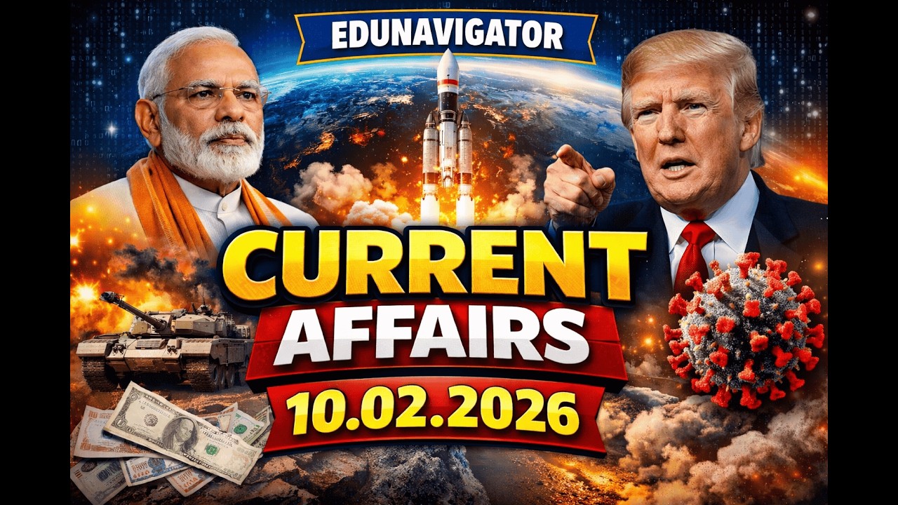 CURRENT AFFAIRS 10.02.2026 FOR SSC II RAILWAYS II UPSC II