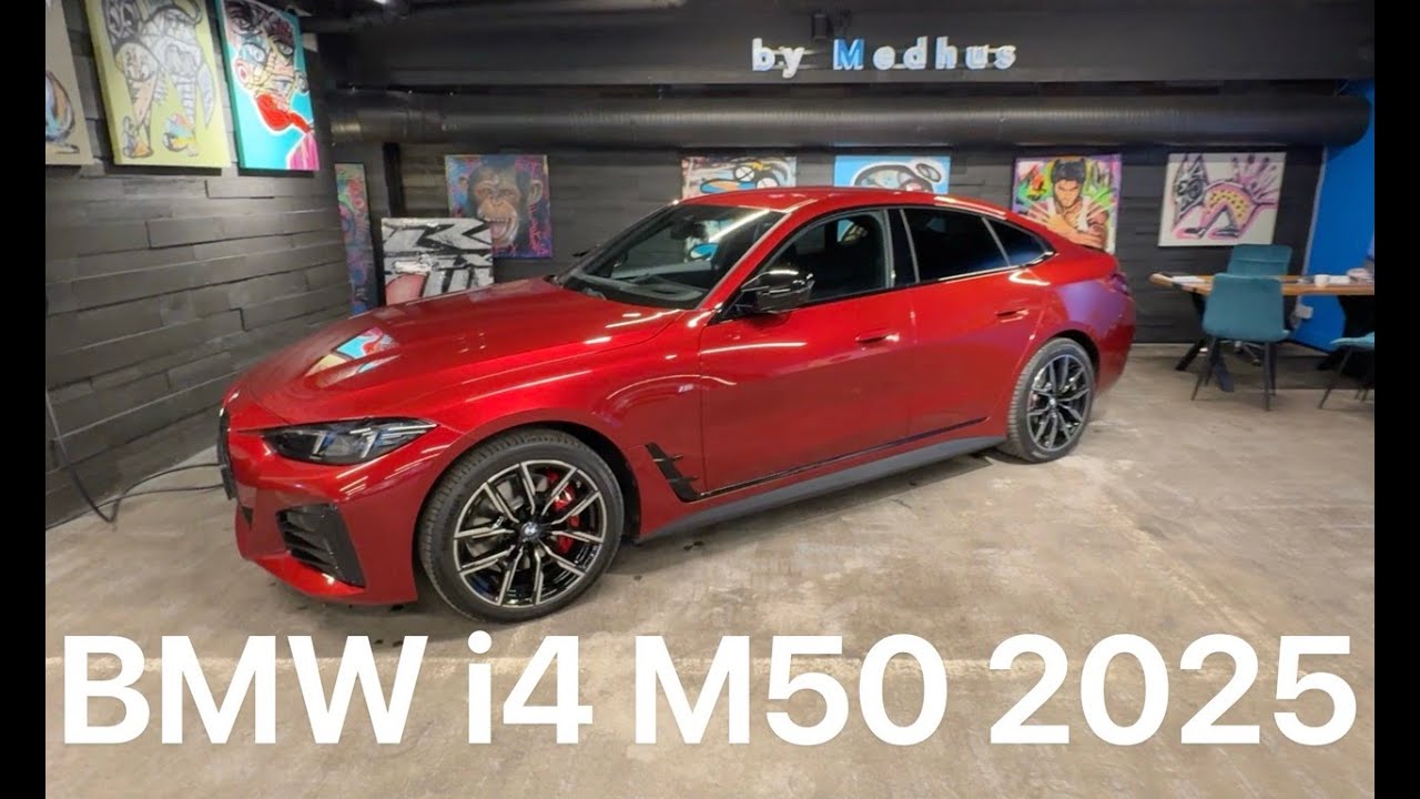 BMW i4 M50 2025 BE32325 Fire Red Metallic