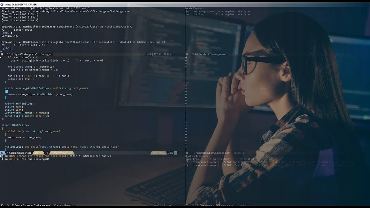 Spacemacs - GDB | OneKlicLabs