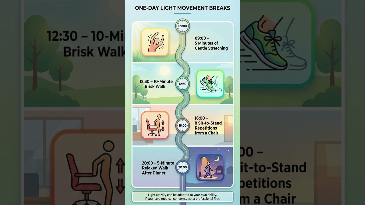 One-Day Light Movement Breaks for Energy, Weight Loss Support & a Healthier Lifestyle