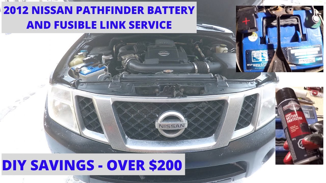 2012 Nissan Pathfinder Battery and Fusible Link Service