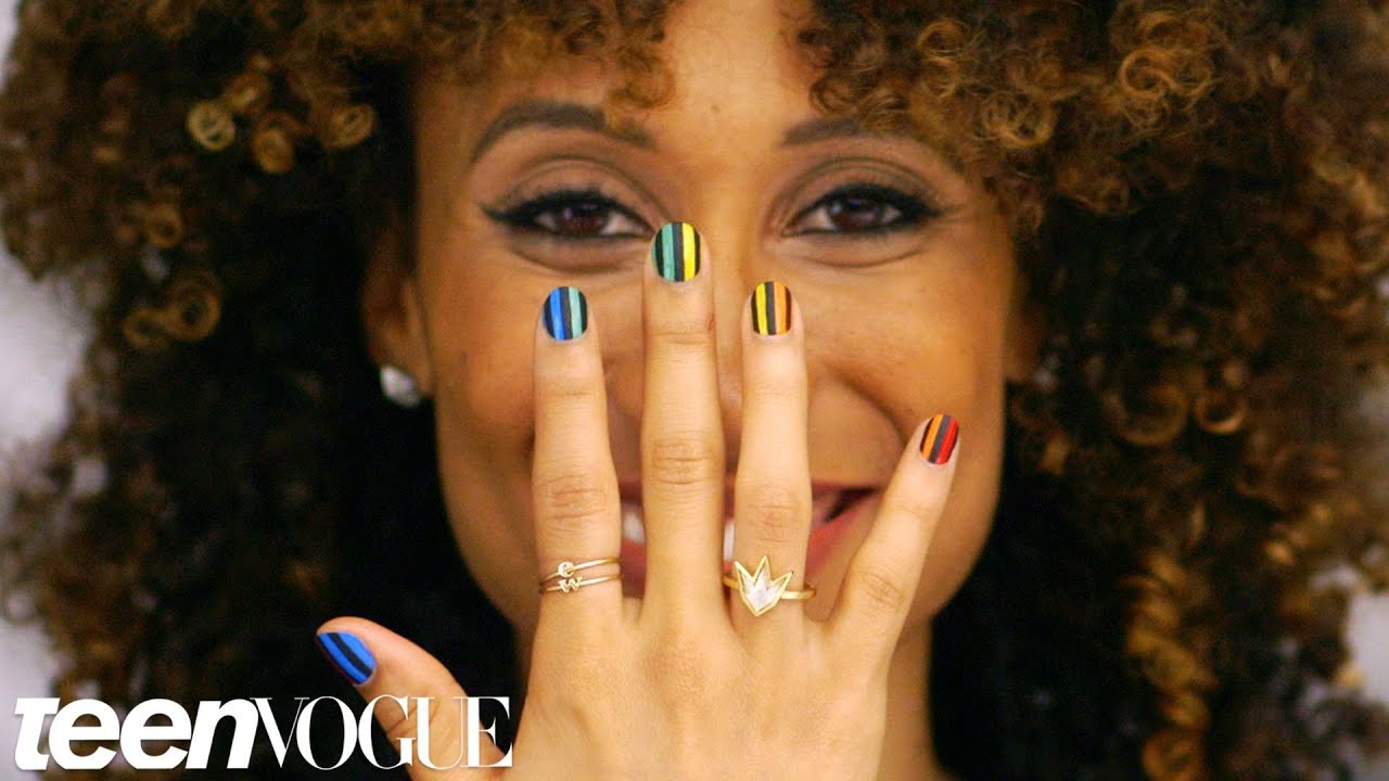 Rainbow Nail Art Tutorial with Madeline Poole – 3 Steps to – Teen Vogue