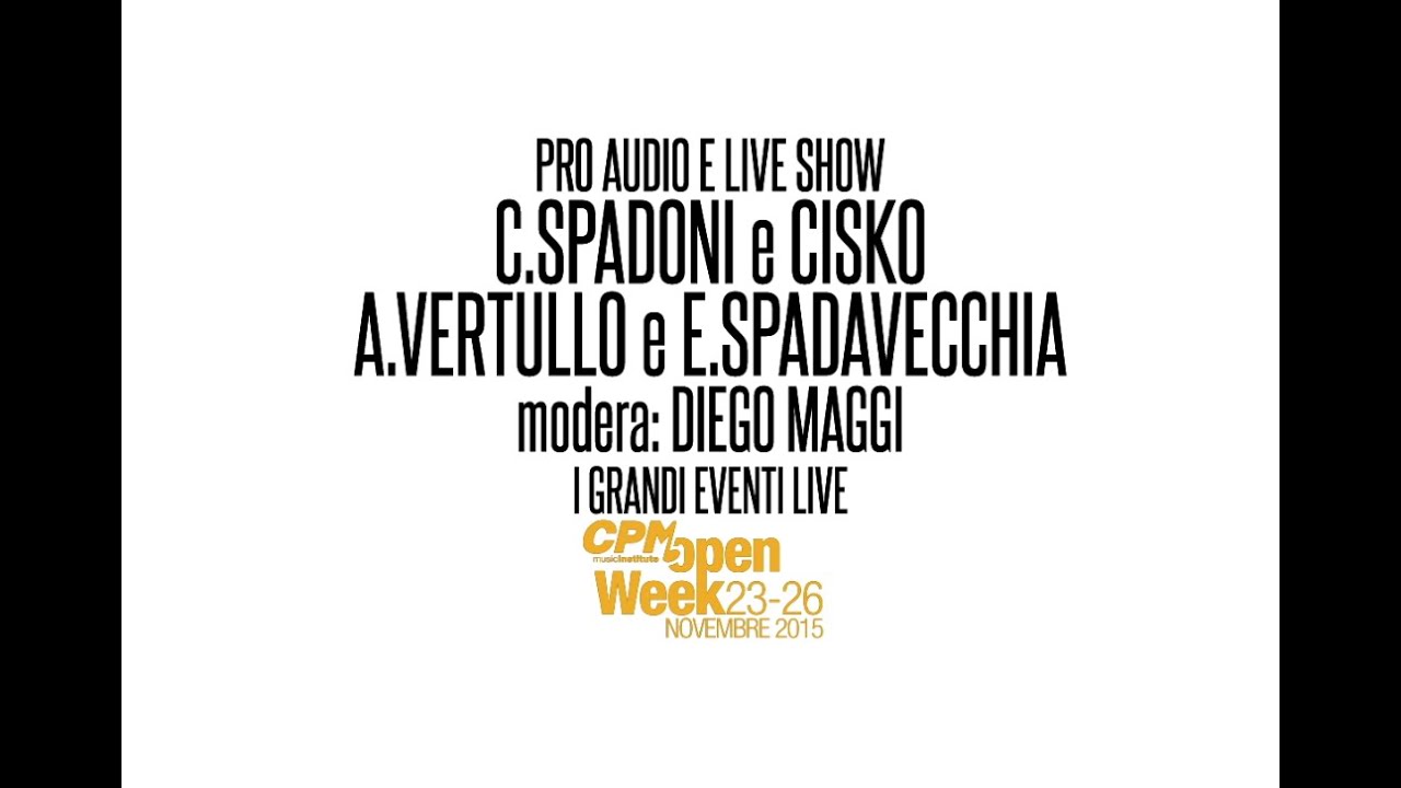 Claudia Spadoni e Cisko Ridolfi (Rockin&rsquo;1000) @ CPM Music Institute