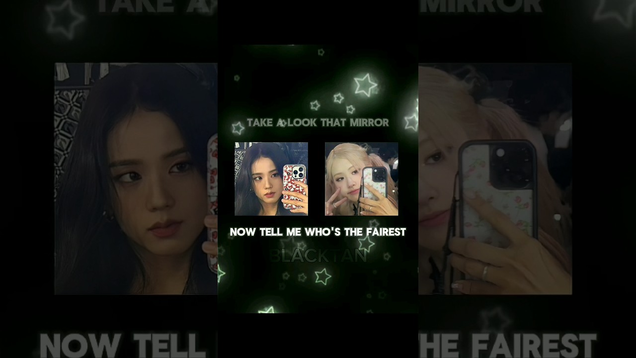 Who's the fairest?😉🧚&zwj;♀️||Want Jenlisa ver.?||#blackpink #blacktan #jisoo #ros&eacute; #shorts
