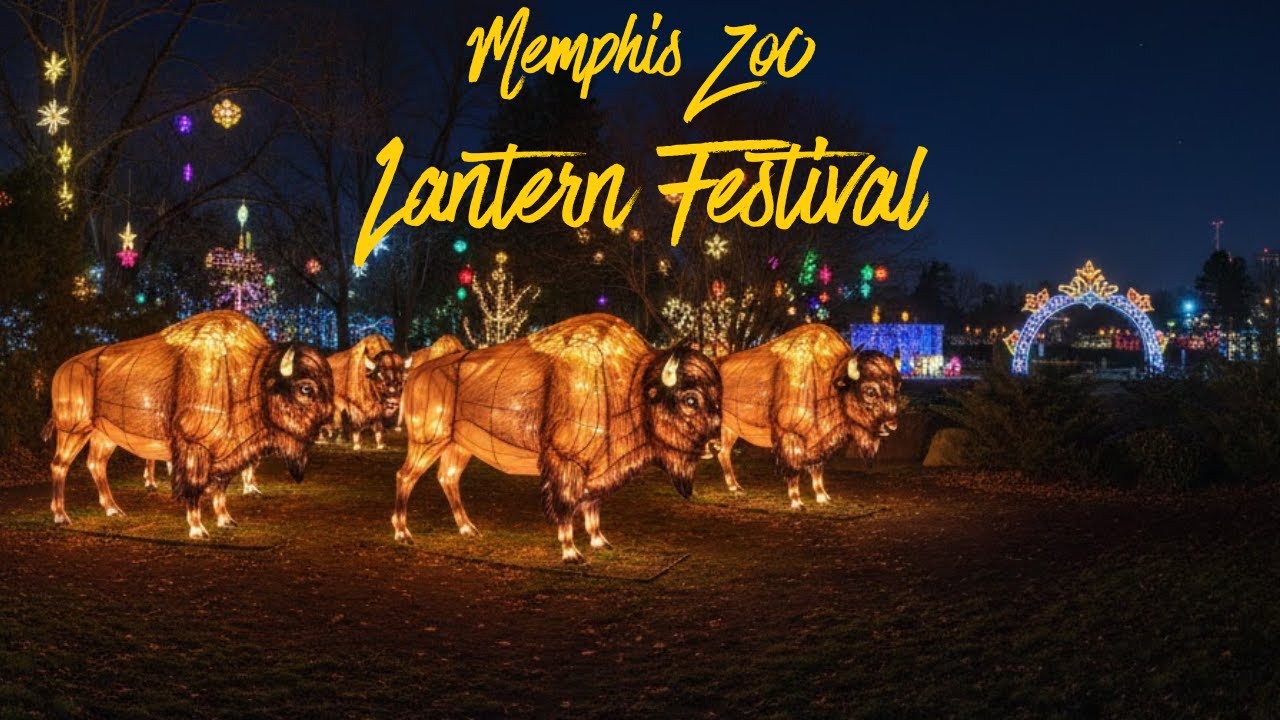 Memphis Zoo Lantern Festival Full Tour 2025
