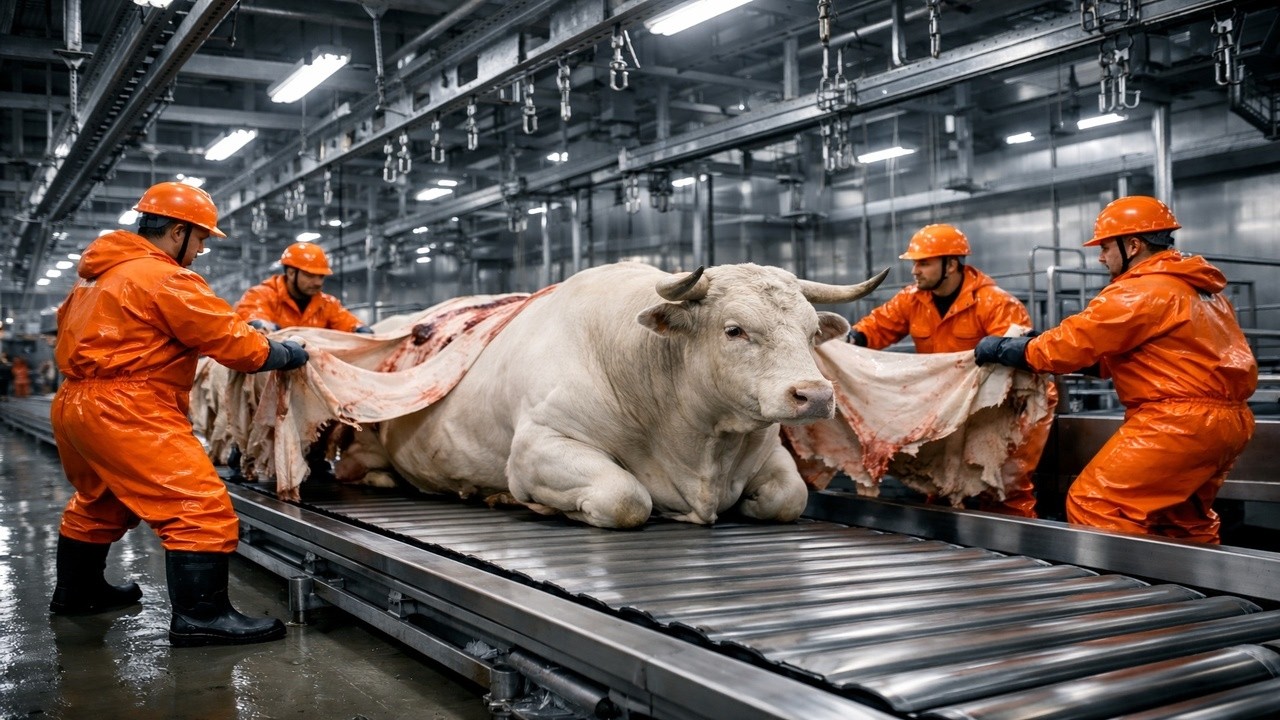 From Bull to Premium Leather | Inside a Modern Leather Factory Process