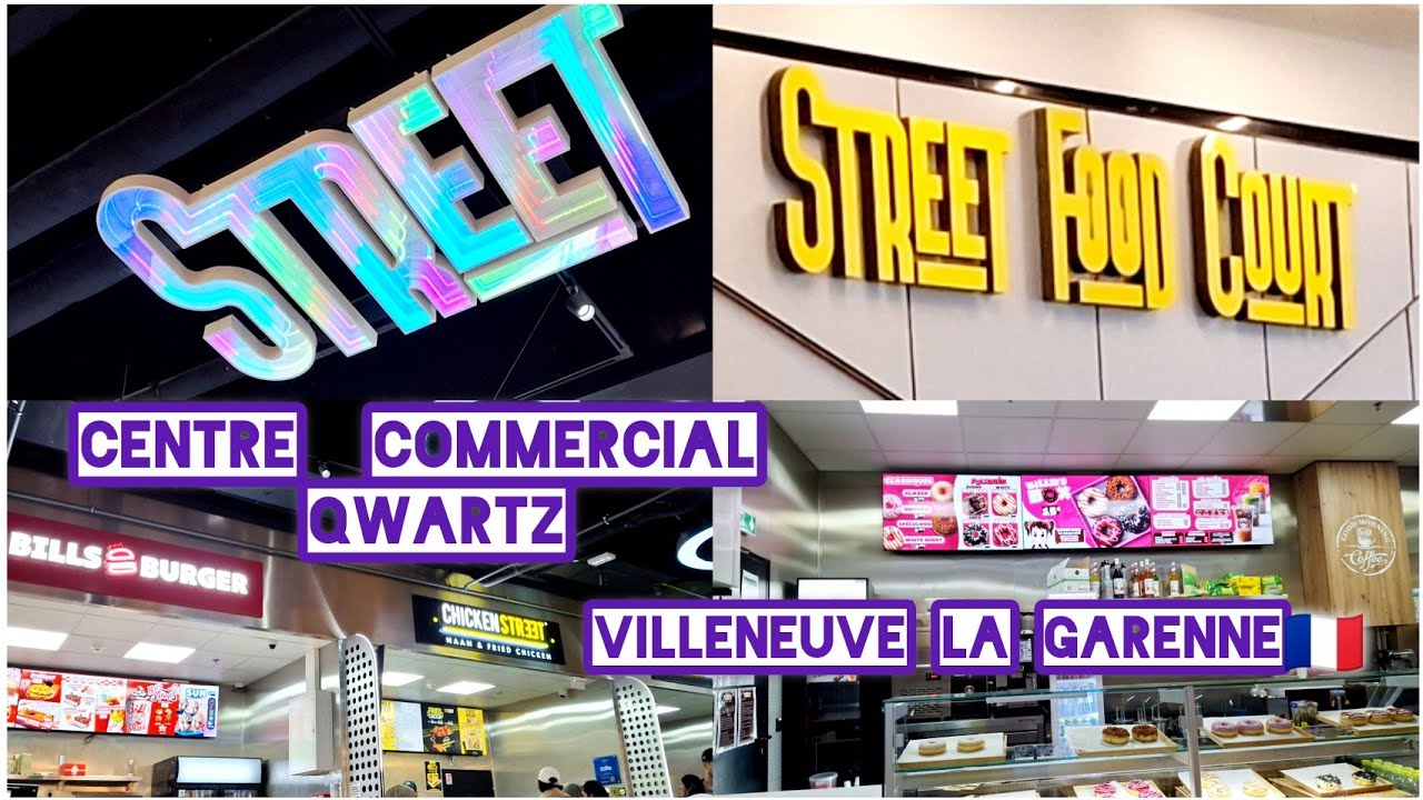 Food Court | Restaurant Centre Commercial Qwartz Villeneuve la Garenne 🇫🇷