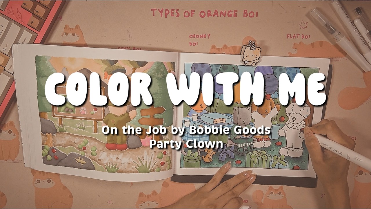COLOR WITH ME | On the Job by Bobbie Goods | Party Clown