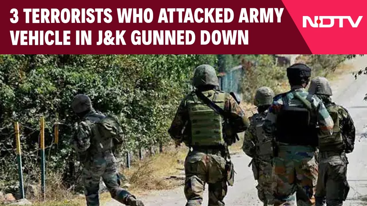 Jammu Kashmir News | 3 Terrorists Who Attacked Army Vehicle In J&K's Akhnoor Gunned Down