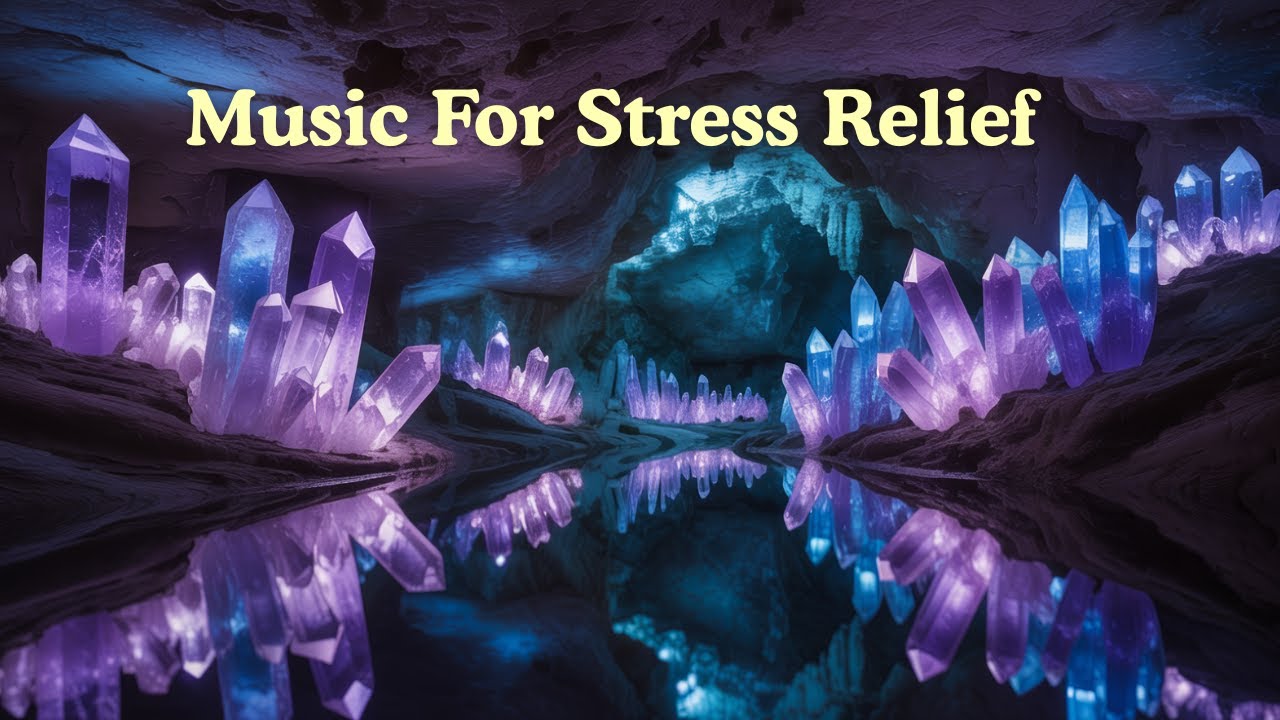 Purple Crystal Cave Pool For Deep Healing and Restful Sleep