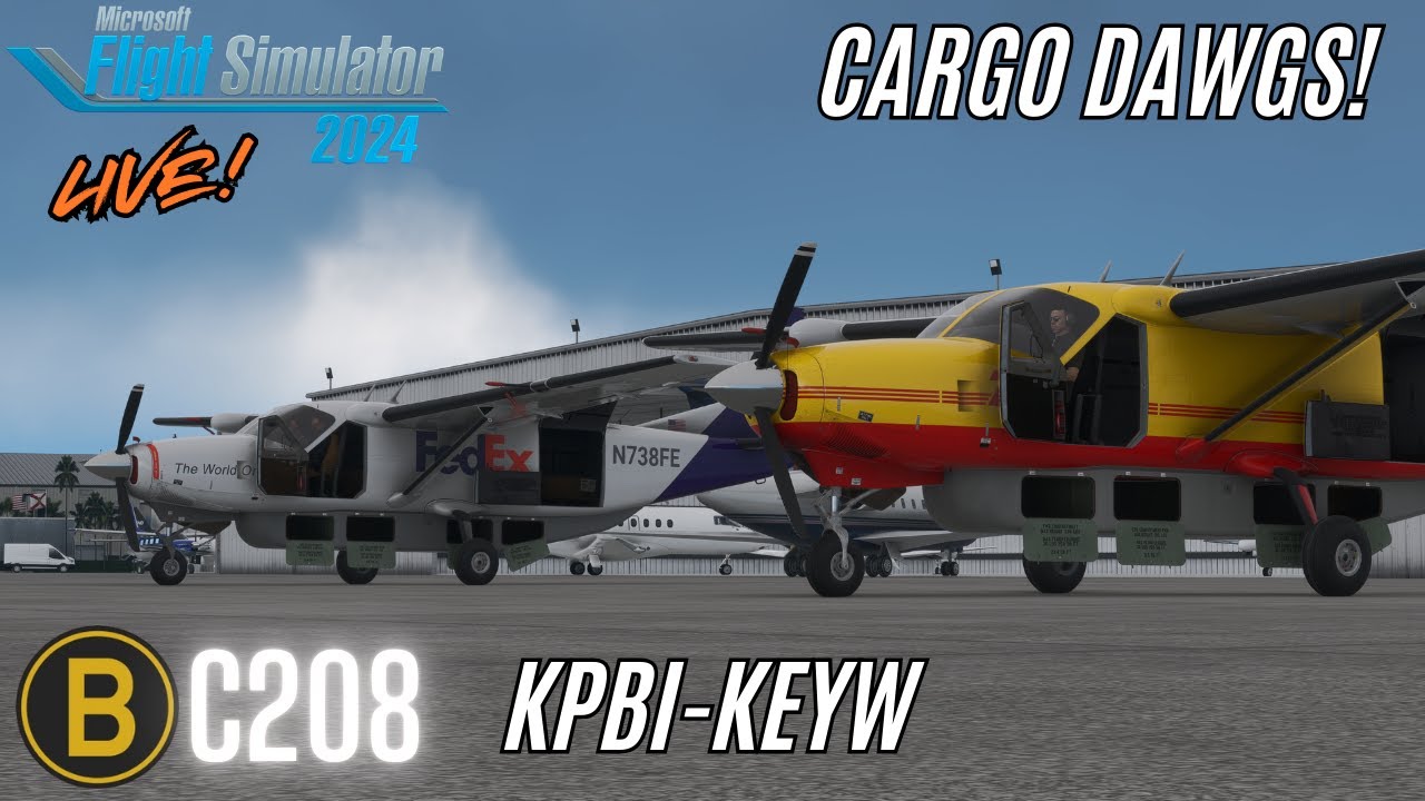 MSFS 2024 | LIVE! - Black Square Caravan Pro | Cargo Ops | KBPI - KEYW