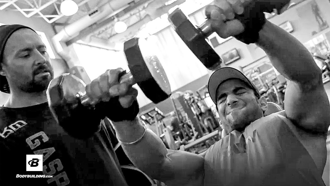 Kris Gethin Blasts Shoulders with Superfan from India