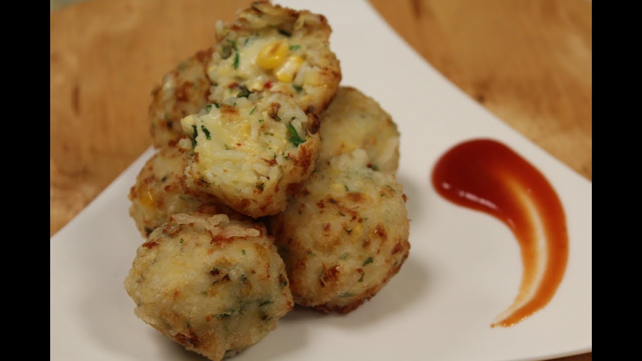 Jain Chessy Corn Rice Ball | Sanjeev Kapoor Khazana