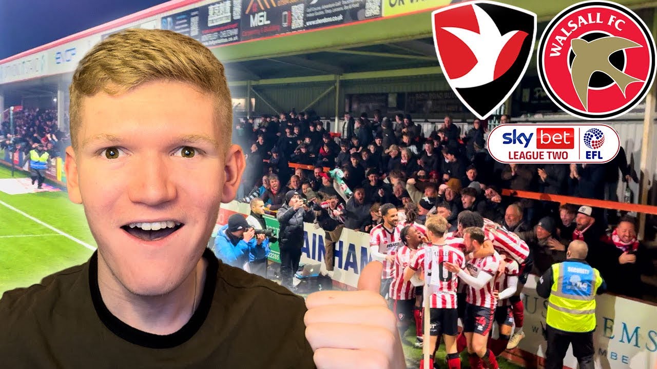TWO GOALS IN ADDED TIME AGAINST TOP OF THE LEAGUE! Cheltenham Town Vs Walsall Matchday Vlog