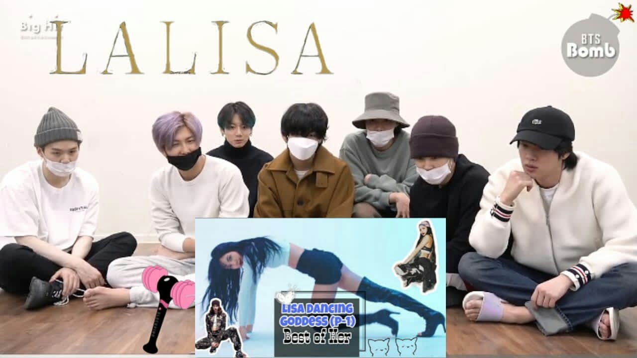 [Re-upload ] BTS Reaction to Lisa 'Dance ' Goddess complition #1 (Fanmade)