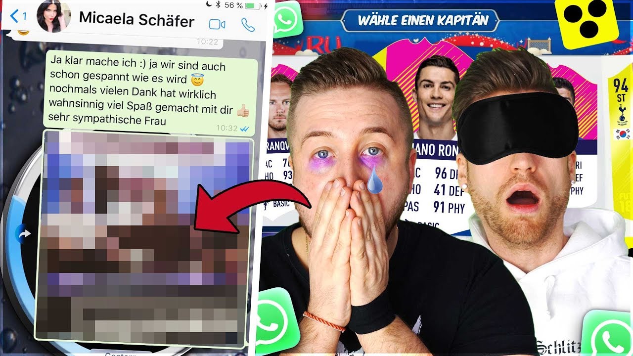 WhatsApp BESTRAFUNG an Micaela Schäfer😱BLIND DRAFT Battle FIFA 18