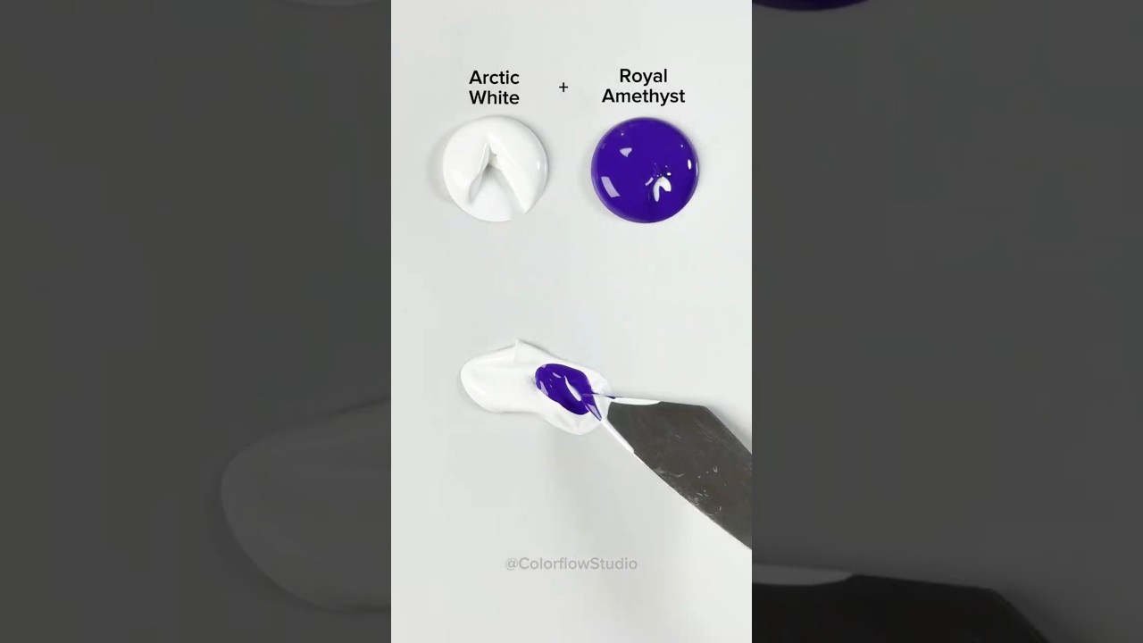 Mixing Paint Until It&rsquo;s Magic #colormixing #paintmixing #asmr #satisfying