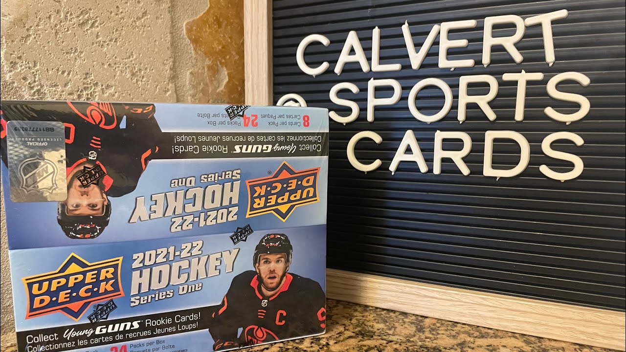 Upper Deck Hockey 2021/22 series 1  Retail Box Unboxing Pack Opening - NHL Cards
