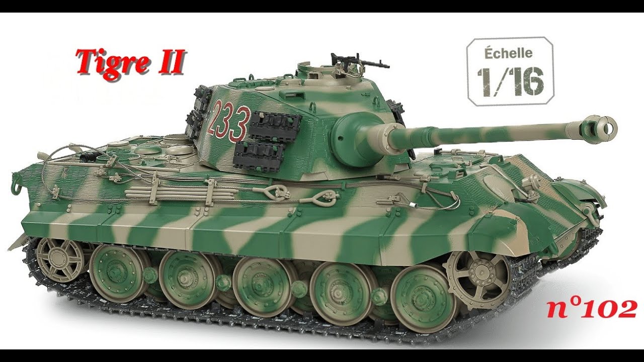 Montage n&deg;102 du char Tigre II Hachette collections &agrave; l'&eacute;chelle 1/16eme