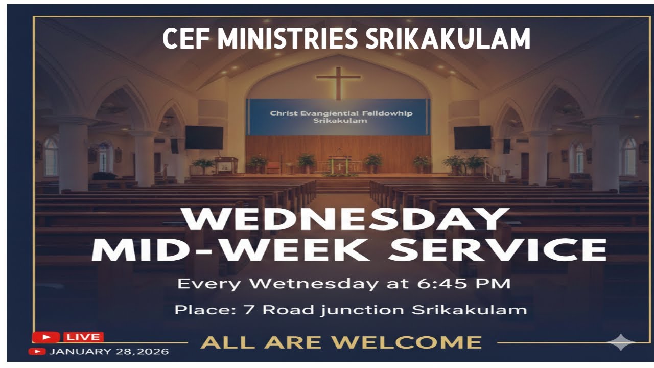 MIDWEEK PRAYER MEETING LIVE || 28-01-2026