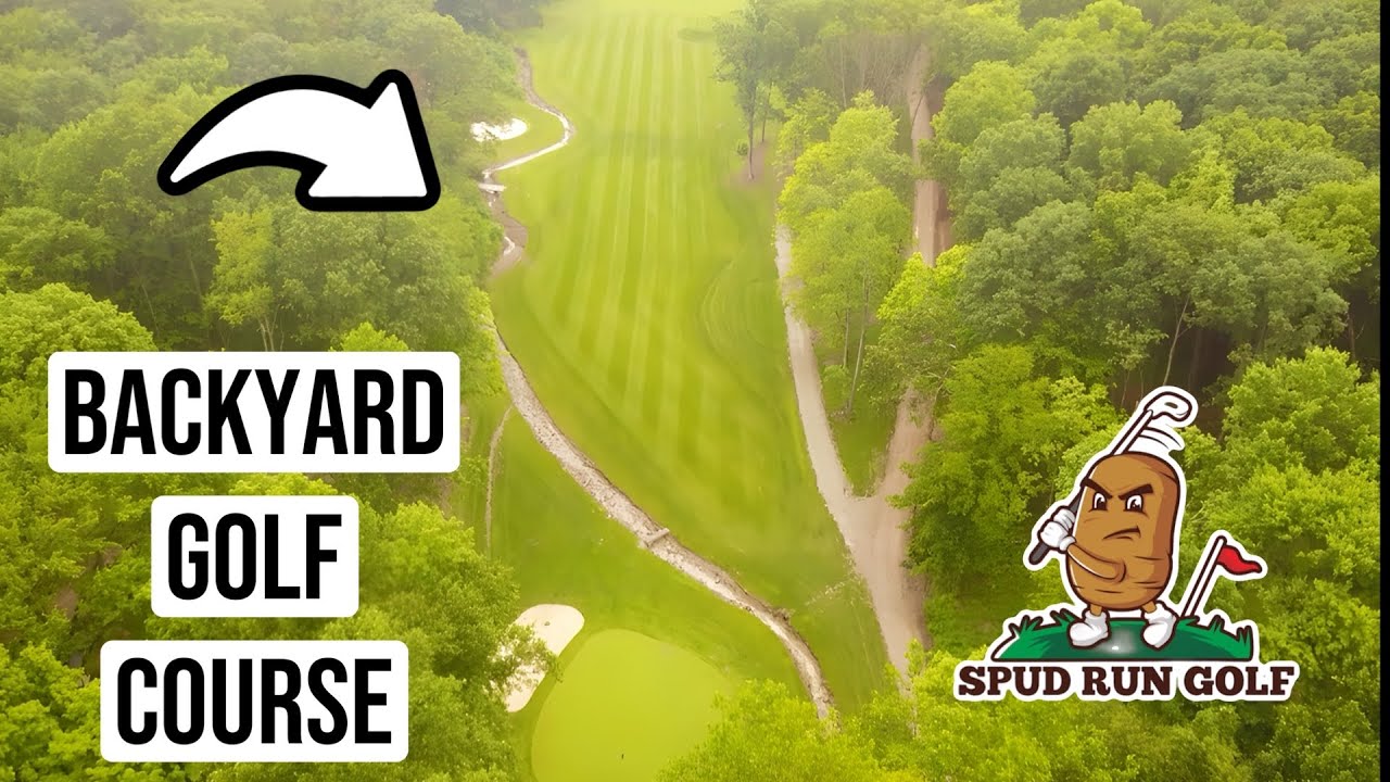 Man custom builds bridge on his #backyardgolfcourse