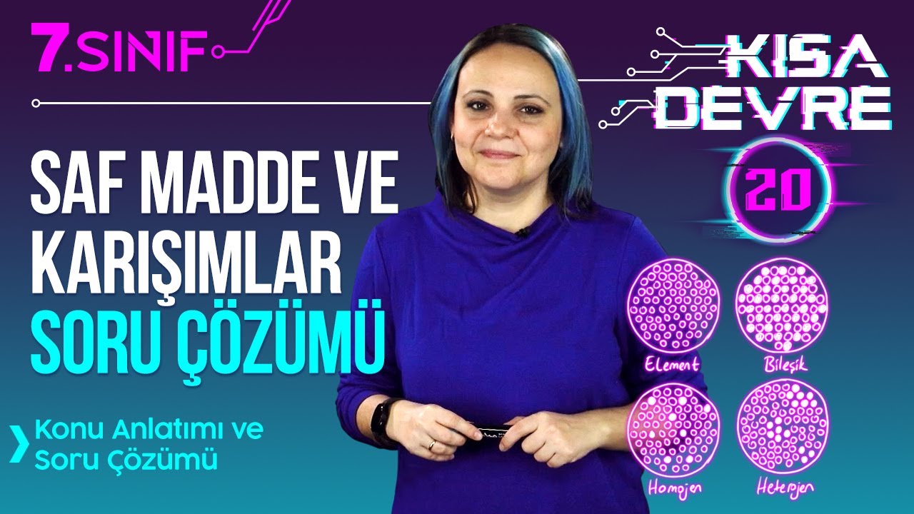 Saf Madde ve Karışımlar Soru Çözümü: 7. Sınıf Fen Bilimleri 4. Ünite Yeni Nesil Sorular