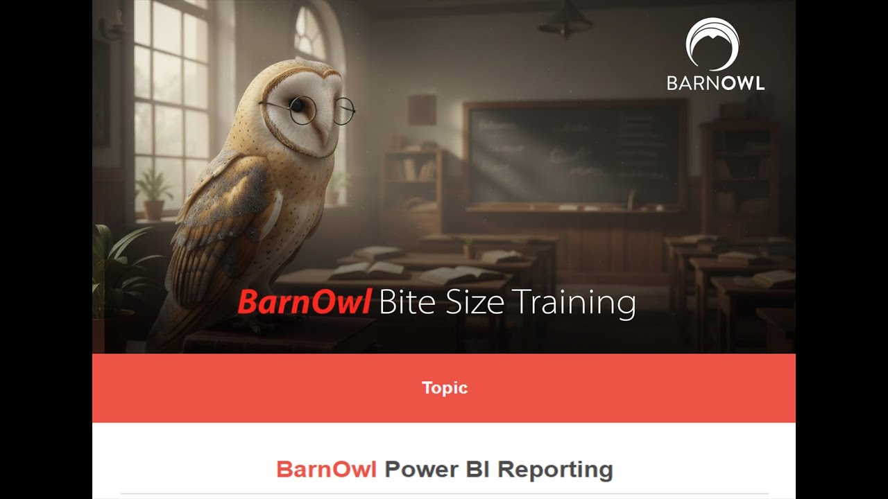 BarnOwl Bite Size Training: Power BI Reports
